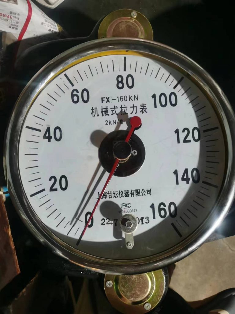 摘果称重用​100kn/10t机械式拉力表 测力12吨